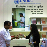 Photo: UNODC booth at AIDS Conference