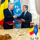 Belgium and UNODC sign two-million-euro funding agreement to strengthen fight against corruption and wildlife crime in Africa; Photo: Belgium Foreign Affairs, Foreign Trade and Development Cooperation