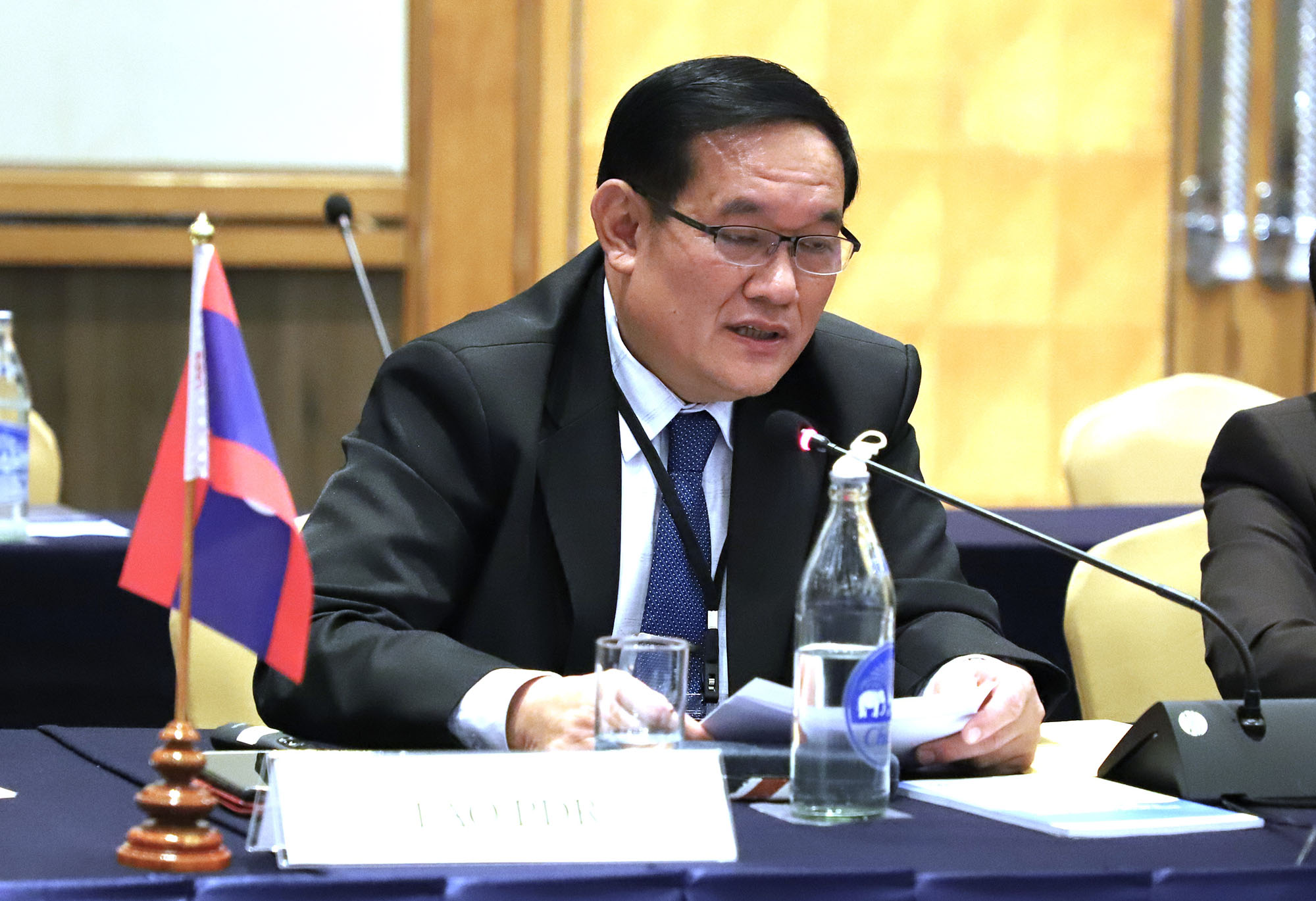 Director General Lathsamee Xayyakham of the Ministry of Public Security of Lao PDR discusses the situation in border areas, the willingness to cooperate on joint operations, and the need for capacity building.