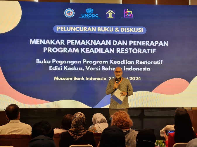 Masood Karimipour, UNODC Regional Representative for Southeast Asia and the Pacific, at the event in Jakarta, 27 March 2024.