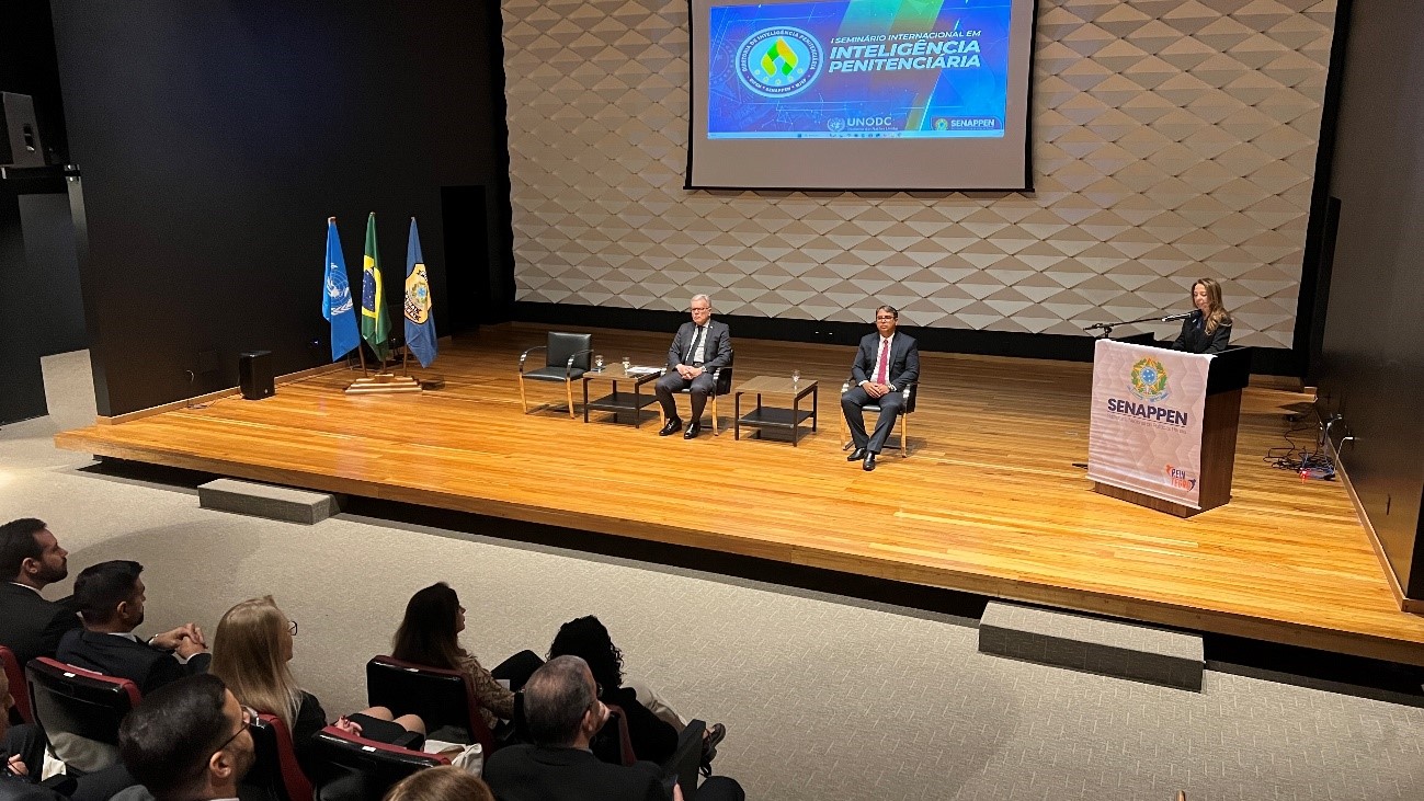 Auditório de apresentação do Seminário organizado pelo UNODC e SENAPPEN