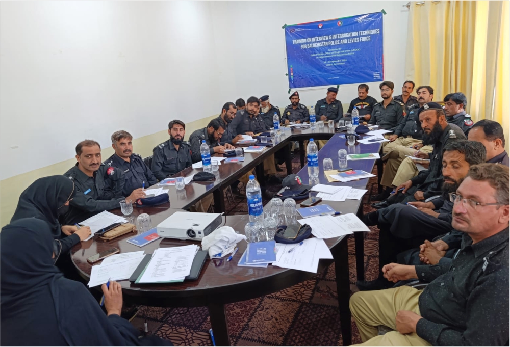 Training on Interview and Interrogation Techniques for Police & Levies in Balochistan