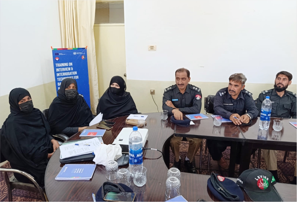 Training on Interview and Interrogation Techniques for Police & Levies in Balochistan