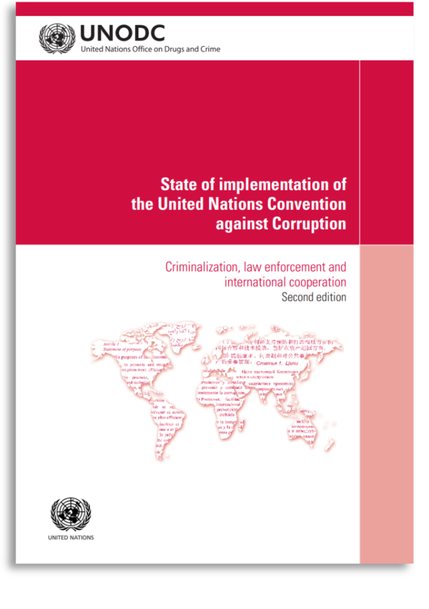 State of Implementation of UNCAC publication cover