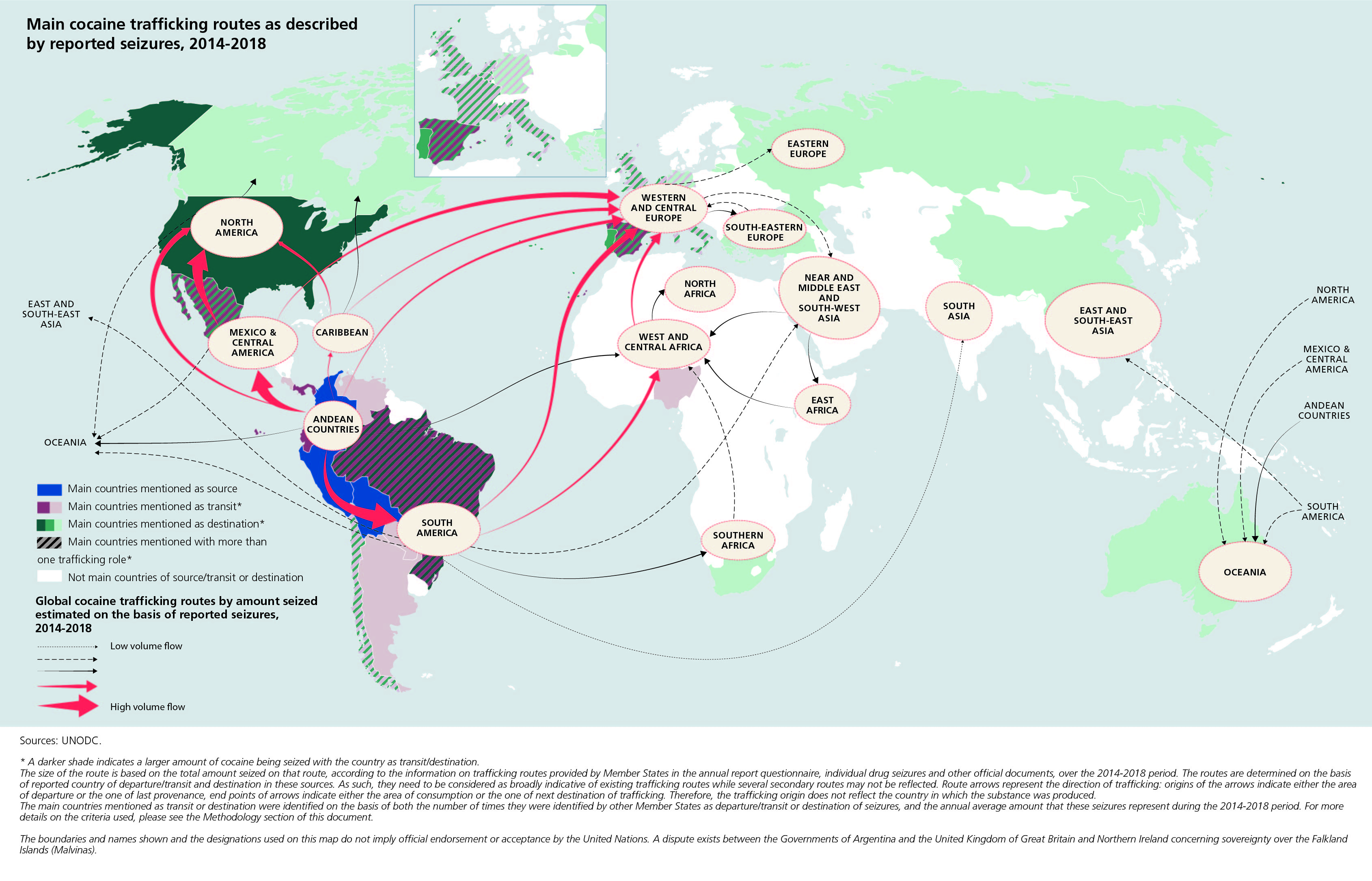 Major Drug Trafficking Routes