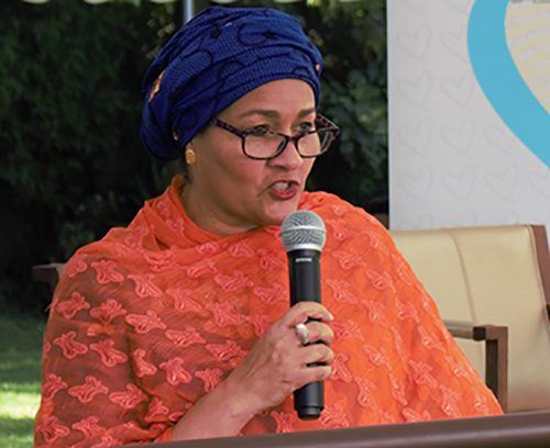 H. E. Ms. Amina J. Mohammed, UN Deputy Secretary General kicks-off Blue ...