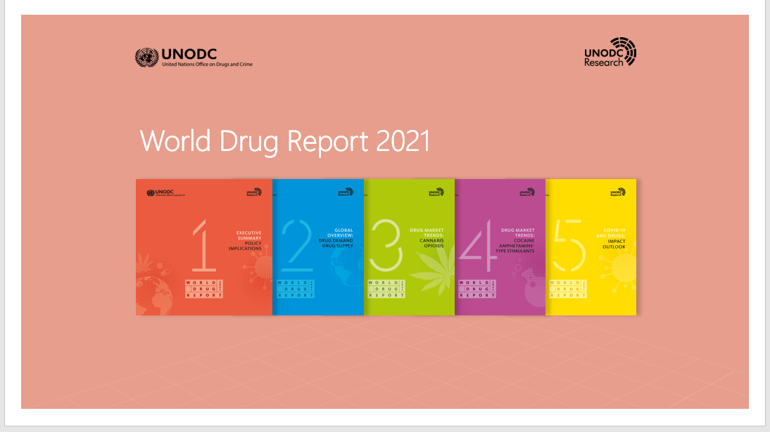 UNODC World Drug Report 2021 pandemic effects ramp up drug risks, as