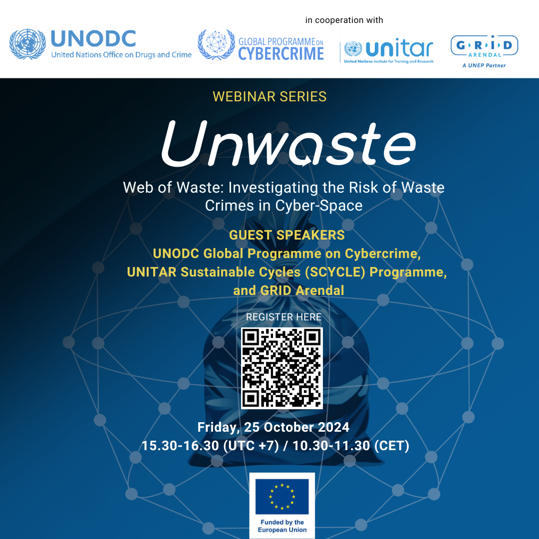 <ul>
<li><a href="https://youtu.be/bIhYXY7c7g8">Webinar recording</a></li>
<li><a href="/res/environment-climate/asia-pacific/unwaste_html/Webinar_Web_of_Waste.pdf">Presentation on Web of Waste: Investigating the risk of waste crimes in cyber-space</a></li>
</ul>